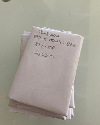 Carte pokemon in pacchetti da 10