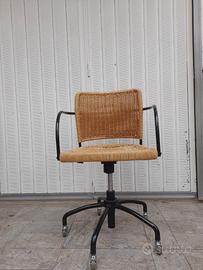 Sedia ikea ufficio in rattan