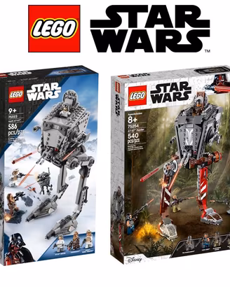 Lotto LEGO Star Wars 75254 AT-ST 75322 Hoth AT-ST