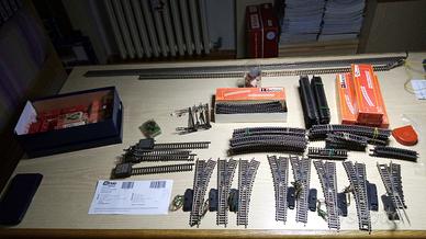 Rivarossi Binari,scambi elettrici,comando a leve