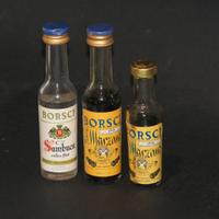 BORSCI - 3 mignon - bottigliette liquore vintage