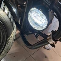 fari supplementari moto custom harley paramotore