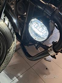 fari supplementari moto custom harley paramotore