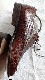 scarpa uomo in coccodrillo