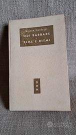 ODI BARBARE - RIME E RITMI di Giosue Carducci