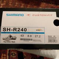 Scarpe ciclismo Carbonio SHIMANO SH-R240 taglia 43