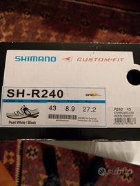 Scarpe ciclismo Carbonio SHIMANO SH-R240 taglia 43