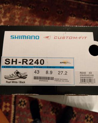 Scarpe ciclismo Carbonio SHIMANO SH-R240 taglia 43