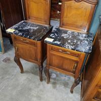 DUE COMODINI PIANO MARMO NERO
