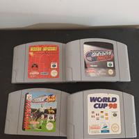 set 4 videogiochi nintendo 64