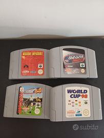 set 4 videogiochi nintendo 64