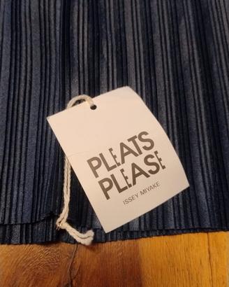 Pleats Please Issey Miyake Fascia collo 50 cm blu