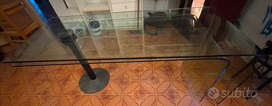 Scrivania apribile il cristallo temprato