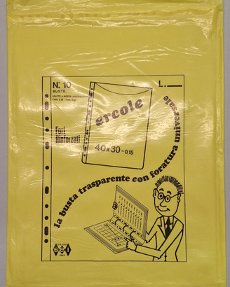 50 buste trasparenti 30x40 con fori Ercole