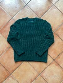 Maglione verde uomo taglia S regular fit