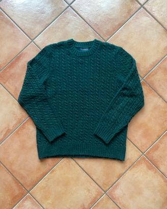 Maglione verde uomo taglia S regular fit
