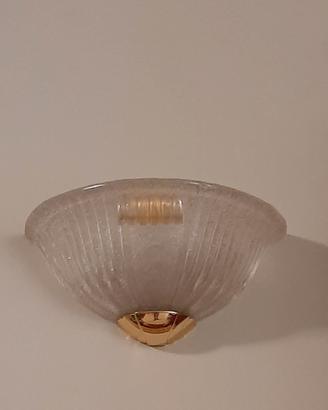 Plafoniera da parete in vetro di Murano