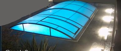 Copertura scorrevole per sicurezza piscina