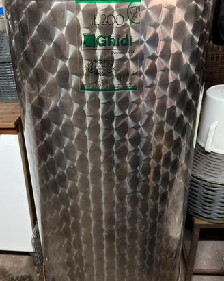 Contenitore/tino  inox Ghidi 200l