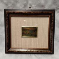 quadretto  su foglia d'oro 