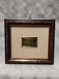 quadretto  su foglia d'oro 