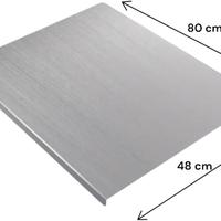 Spianatoia Tagliere in Acciaio Inox 304 80x48 cm