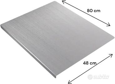 Spianatoia Tagliere in Acciaio Inox 304 80x48 cm