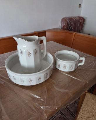 Catino ,Brocca e Vaso da notte ,vintage