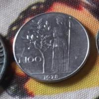 Moneta da 100 lire del 1978