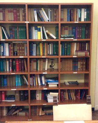 libreria modulare in legno massiccio