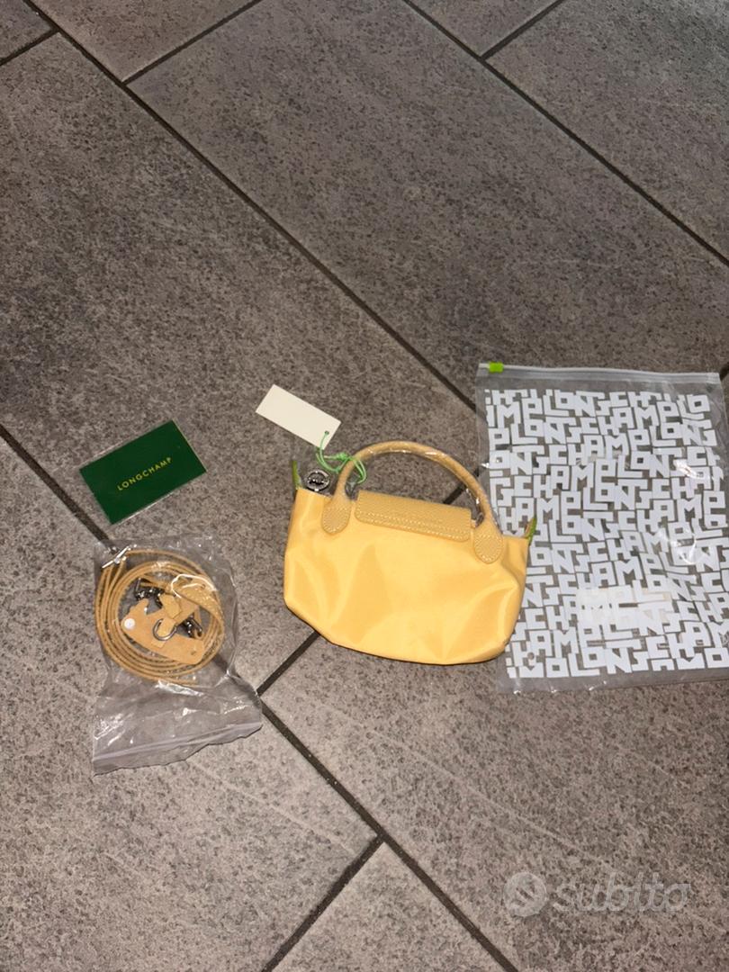 【美品】ロンシャン LONGCHAMP イエロー かごバッグ ミニ Bag Longchamp Gialla ロンシャン LONGCHAMP LONGCHAMP ロンシャン