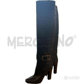 STIVALI DONNA ALTI DOLCE & GABBANA PELLE NERA