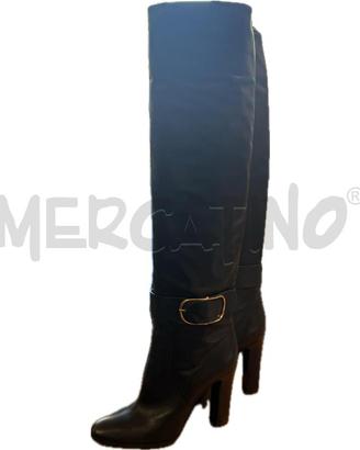 STIVALI DONNA ALTI DOLCE & GABBANA PELLE NERA