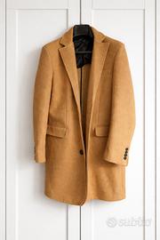 cappotto lungo misura L cammello uomo ragazzo 