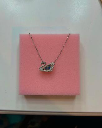 Collana Swarovski Cigno Blu