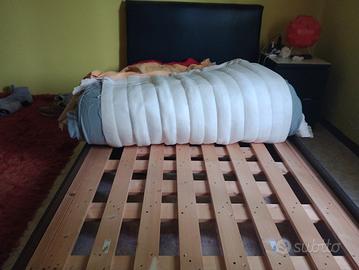 letto con testata imbottita, futon in omaggio