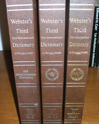Webster's third new international dictionary