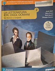 La Letteratura Ieri Oggi e Domani 2- 9788839536457