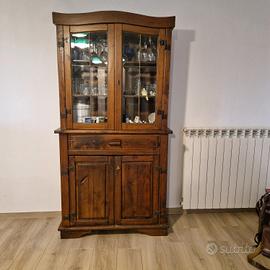 credenze con vitrine arte sarda originale