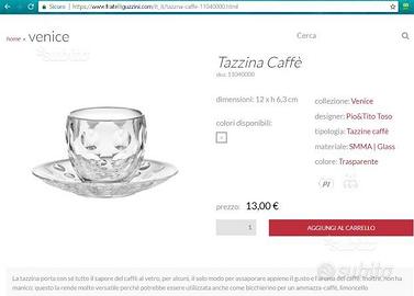 6 tazzine caffe' GUZZINI VENICE
