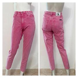 CALVIN KLEIN JEANS Jeans denim rosa modello Mom