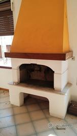 caminetto in marmo bianco 