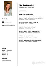 Barista e/o cameriera di sala