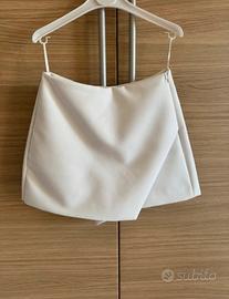 Gonna pantalone bianca- zara