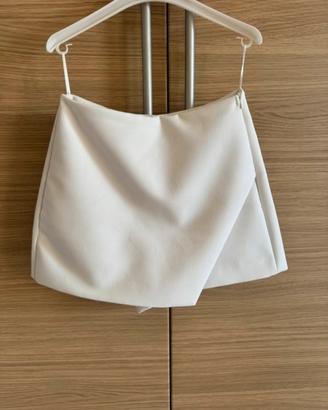 Gonna pantalone bianca- zara