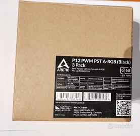 3 Ventole Arctic PWM PST A-RGB (nere) 