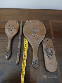 Set ,per parrucchiera vintage in rame 