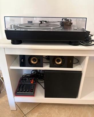 Giradischi Reloop + mixer + casse e sub