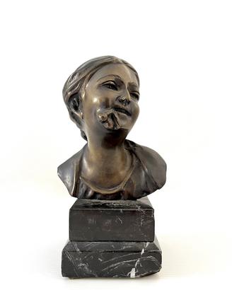 "Fanciulla con fiore"- De Martino - bronzo