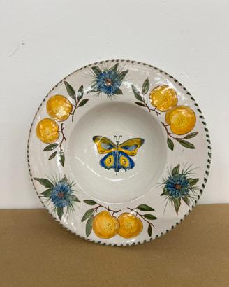 Piatto decorativo in ceramica